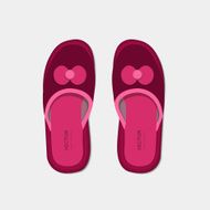 Vector modern flippers on gray