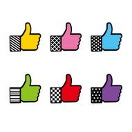 colorful social media like icon
