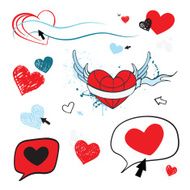 Love Heart illustration isolated