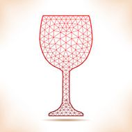 Geometric wineglass