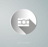 paper vector camera icon