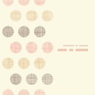 Vintage textile polka dots vertical frame seamless pattern background