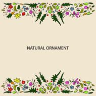 Natural ornament card