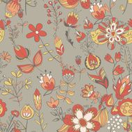 Seamless texture with flowers N88