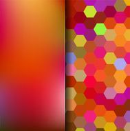 abstract background consisting of hexagons and matt glass N35