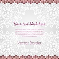 lacy vector wedding card template abstract circle floral ornament good N9