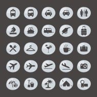 vacation icon set N2