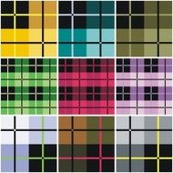 Textured vector plaid