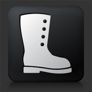 Black Square Button with Boot