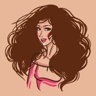 Sexy fashion brunette girl N5