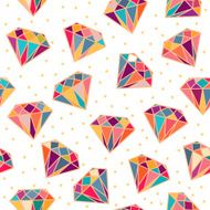 Seamless Pattern with Diamonds N7