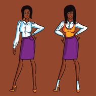 Stylish office lady N6