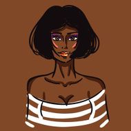 Sexy african fashion girl N7