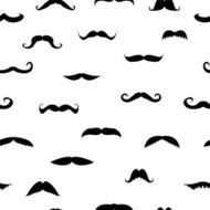 Mustache seamless background N4