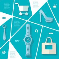 fashion flat infographic N106