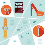 fashion flat infographic N107