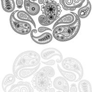 Paisley background with a space for your text N2