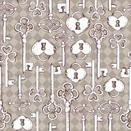 Seamless keys pattern illustration background in vector N2