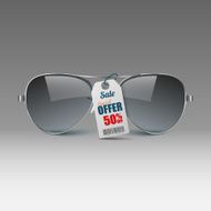 Sale promotion with sunglasses