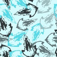 Seamless texture of leaves on cold background