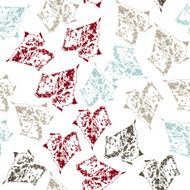 Seamless pattern with leaves on white background