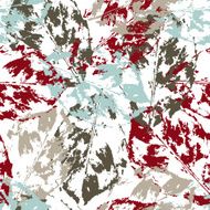 Grunge pattern with leaves on light background