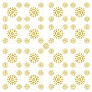 Seemless Gold colour Circular stripes
