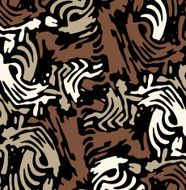 Abstract square zebra pattern Multicolored Vector