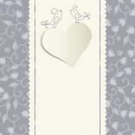 Card with a heart