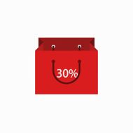 vector modern shopping icon on white background N7