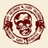 Happy Halloween stamp