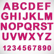 Geometric alphabet font style N2