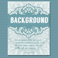 Vector vintage border frame N2