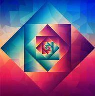 Vintage optic art geometric pattern