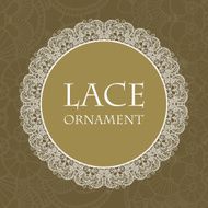 Vector lace ornament background N22