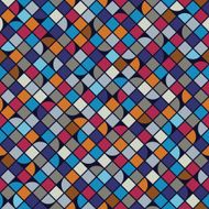 Abstract colorful mosaic seamless pattern