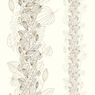 Beautiful autumn leaves seamless pattern