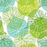 Seamless nature pattern with green leaves N3