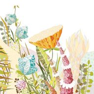Decorative floral background with flowers N12