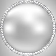 perl and silver frame