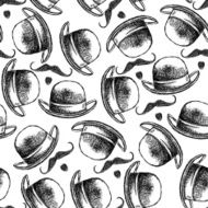 Sketch hat and mustache N2
