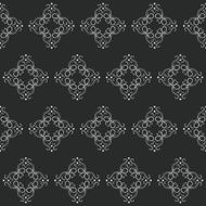 Seamless black and white pattern N11