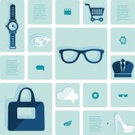 fashion flat infographic N109