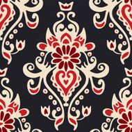 Luxury Damask seamles tiled motif vector pattern