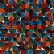 Abstract mosaic retro seamless pattern N4
