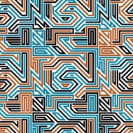 Abstract circuit board seamless pattern