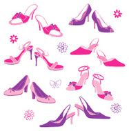 Sketchy Doodle Shoes Vector Illustration N2