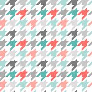 Houndstooth seamless pattern colorful