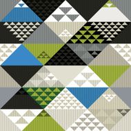 Abstract retro style geometric seamless pattern vector
