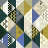 Abstract retro style geometric seamless background pat